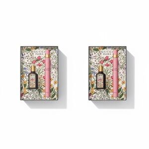 Gucci Flora Fragrance Duo with Pink and Gold Accents